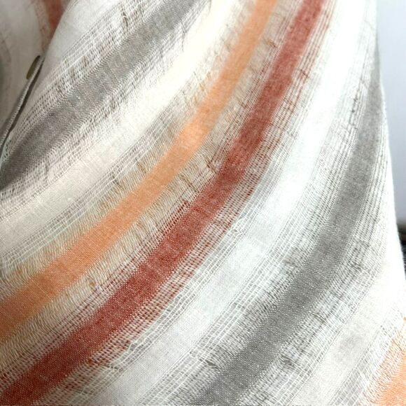 FREE PEOPLE STRIKING STRIPED IVORY MULTI-STRIPE MIDI DRESS SIZE XS - Picture 11 of 16